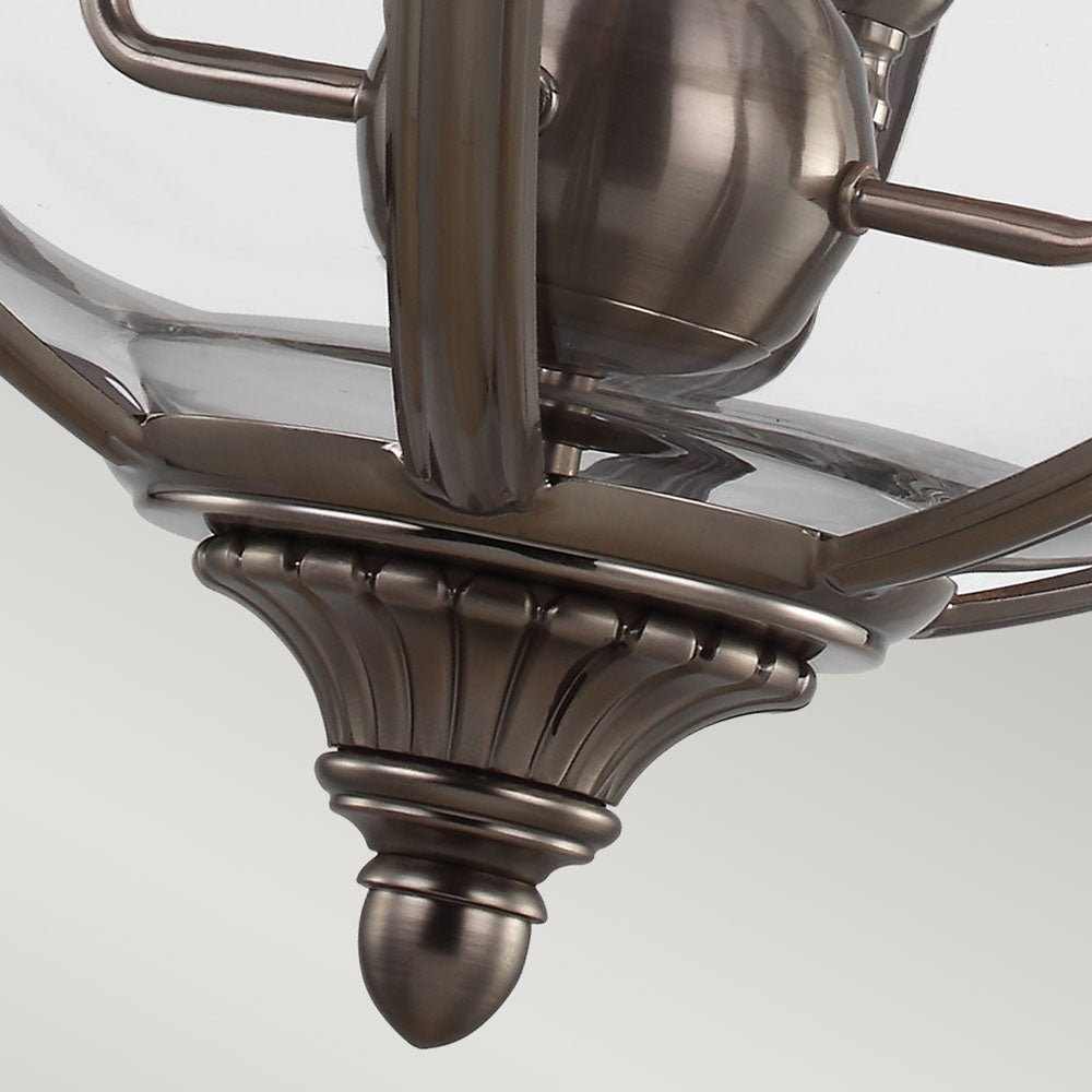 Adams 4-Light Pendant (Antique Nickel)