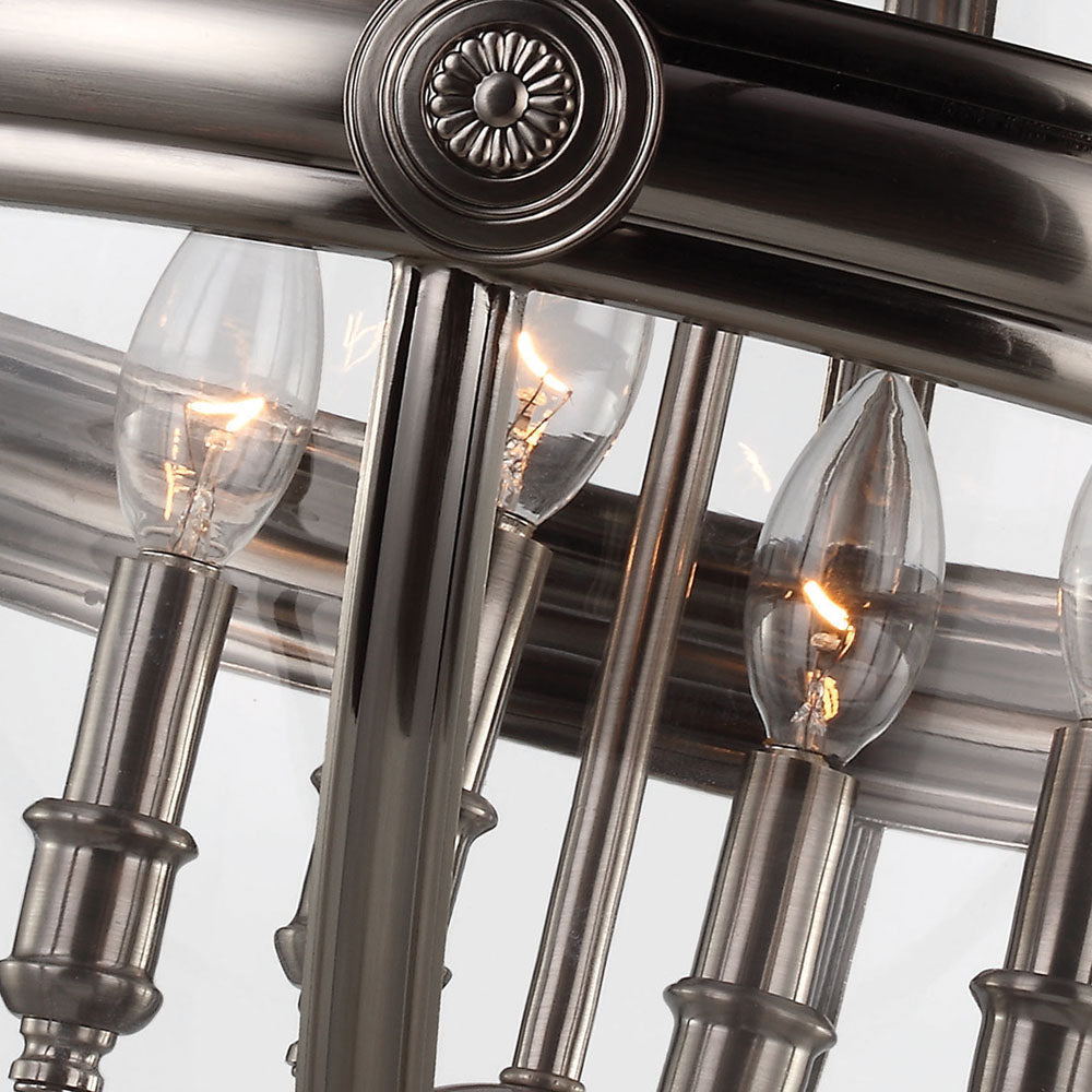 Adams 4-Light Pendant (Antique Nickel)