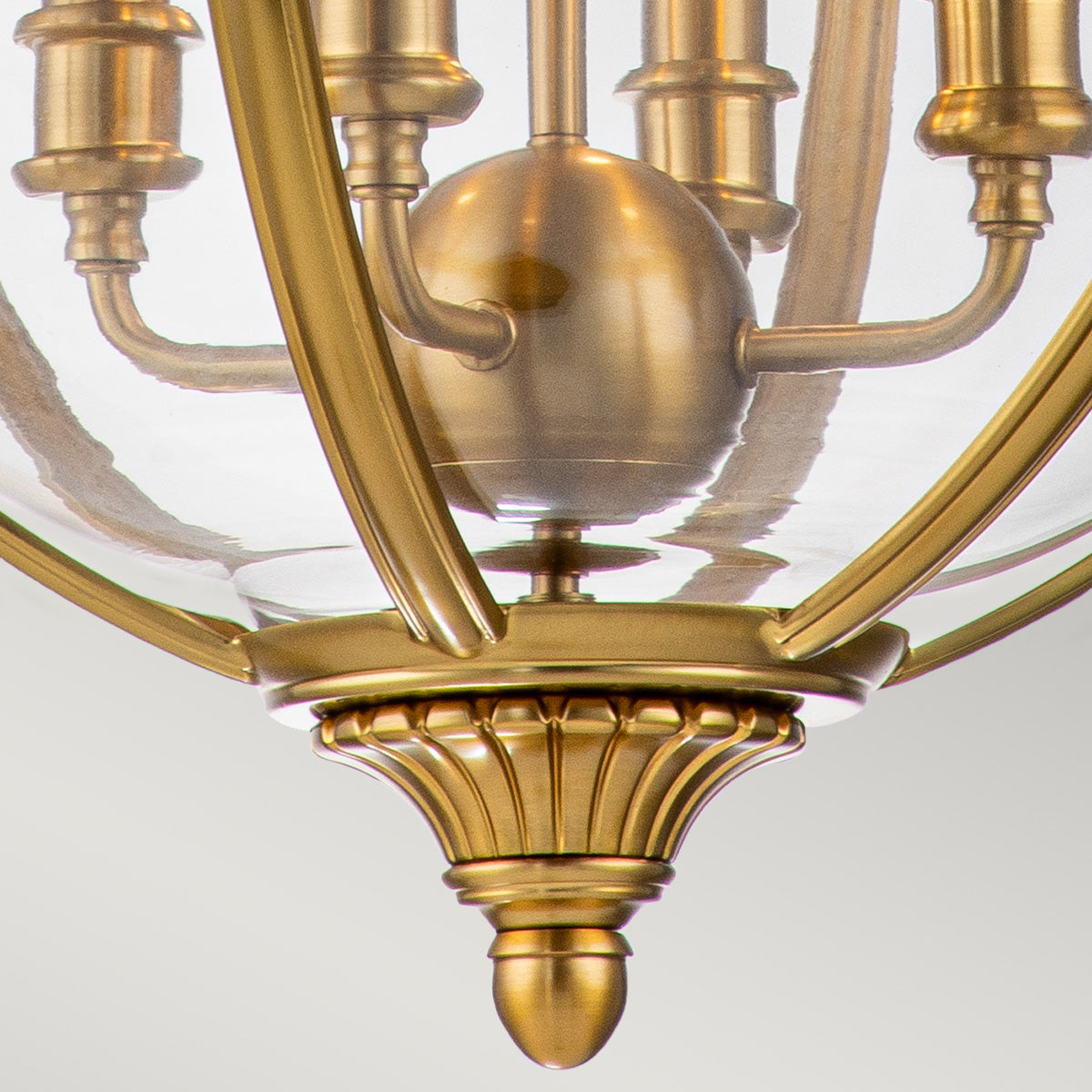 Adams 4-Light Pendant (Brushed Brass)