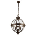 Adams 4-Light Pendant (British Bronze)
