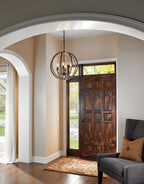 Allier 4-Light Pendant (Wood)