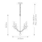 Annie 4 Light Chandelier