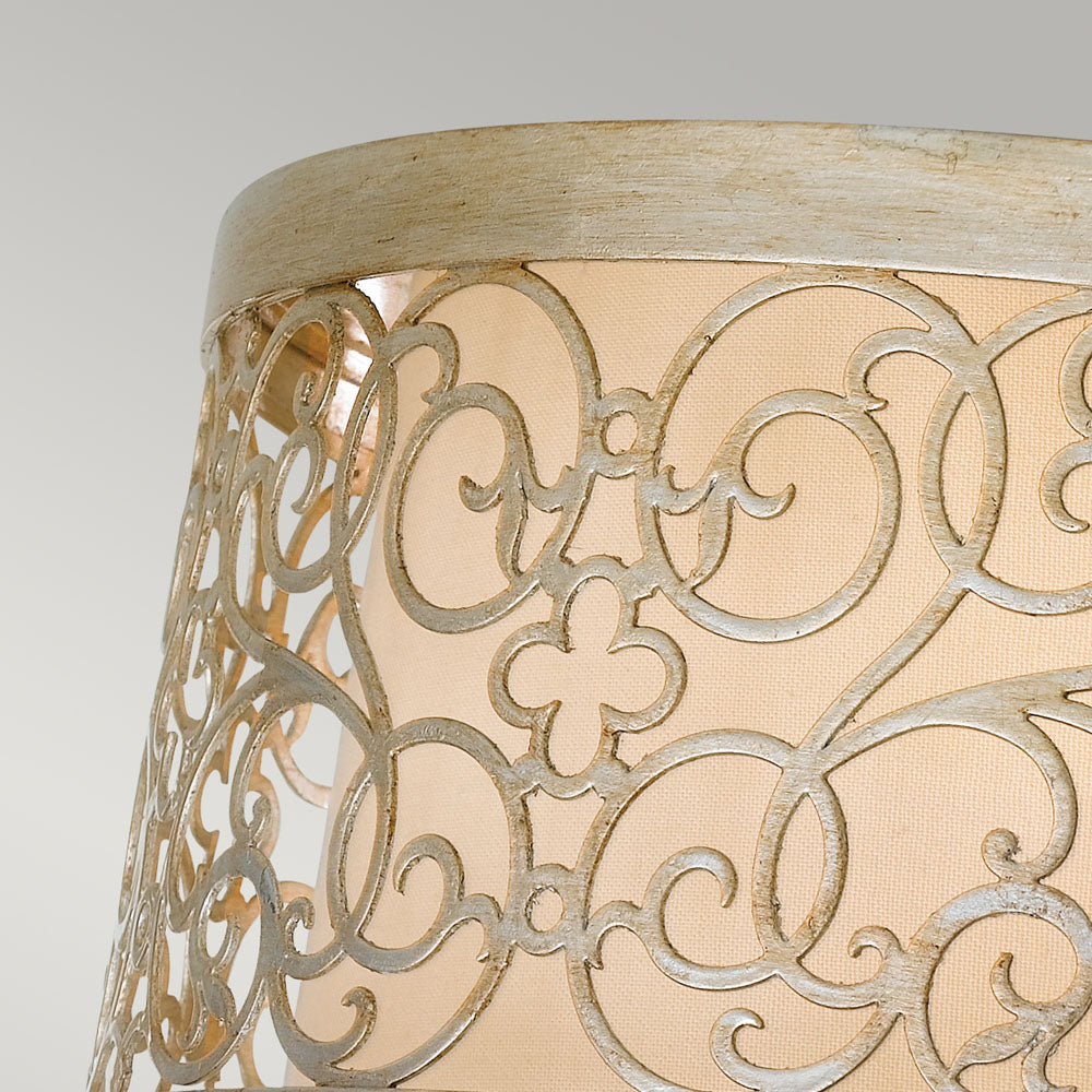 Arabesque 2-Light Flush Mount (Silver Leaf)