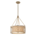 Arabesque 4-Light Chandelier (Silver Leaf)