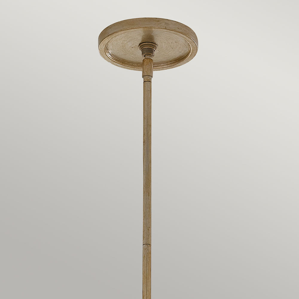 Arabesque 4-Light Chandelier (Silver Leaf)