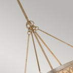 Arabesque 4-Light Chandelier (Silver Leaf)