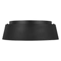 Asher 3-Light Flush Mount (Midnight Black & Gold Leaf)