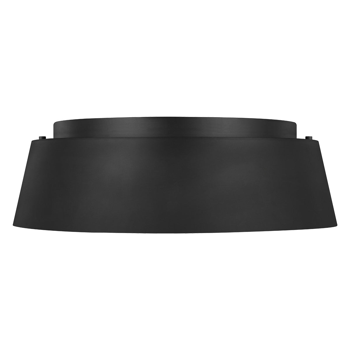 Asher 3-Light Flush Mount (Midnight Black & Gold Leaf)