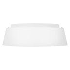 Asher 3-Light Flush Mount (Matte White & Gold Leaf)