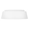 Asher 3-Light Flush Mount (Matte White & Gold Leaf)