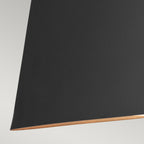 Asher 5-Light Pendant (Midnight Black & Gold Leaf)