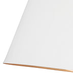 Asher 5-Light Pendant (Matte White & Gold Leaf)