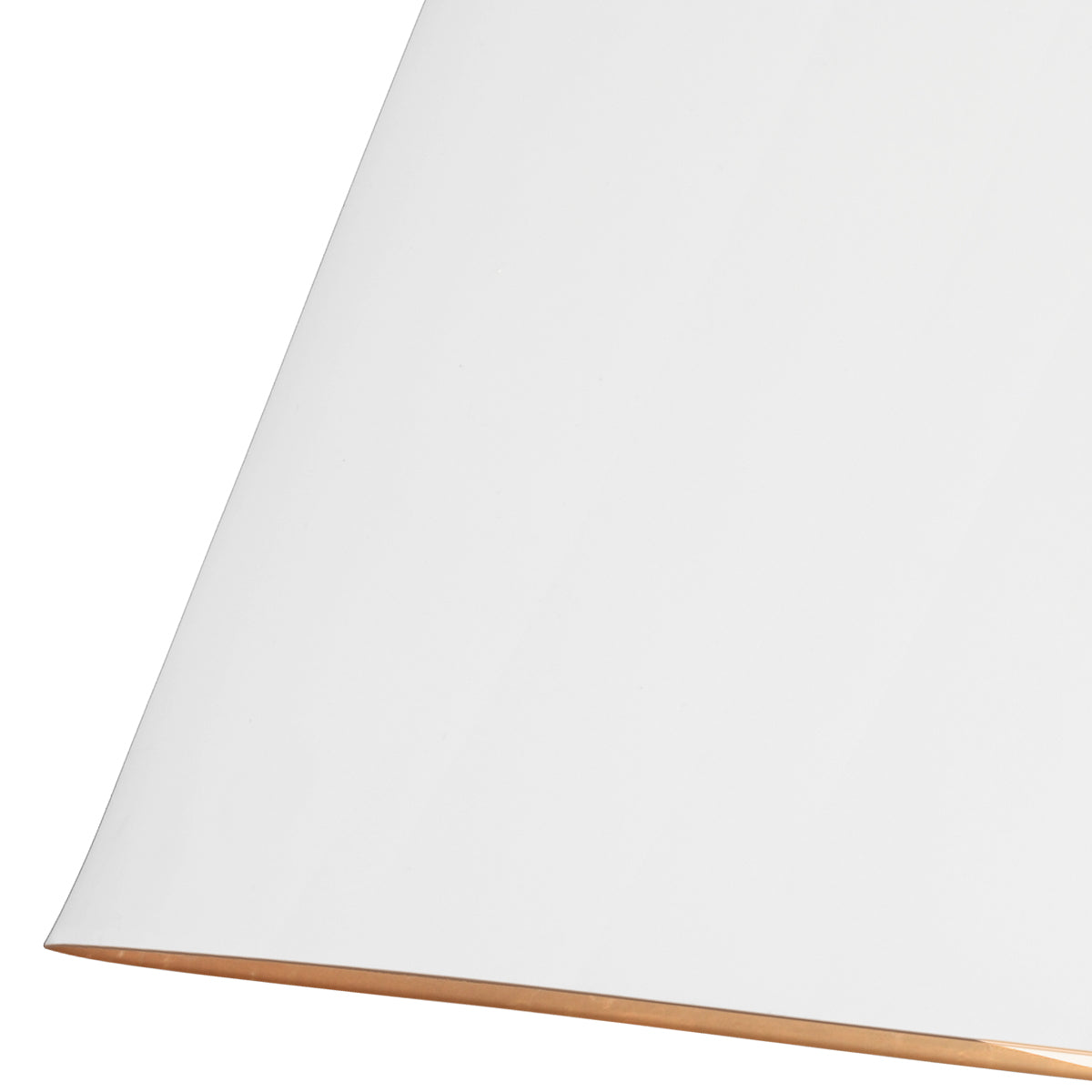 Asher 5-Light Pendant (Matte White & Gold Leaf)