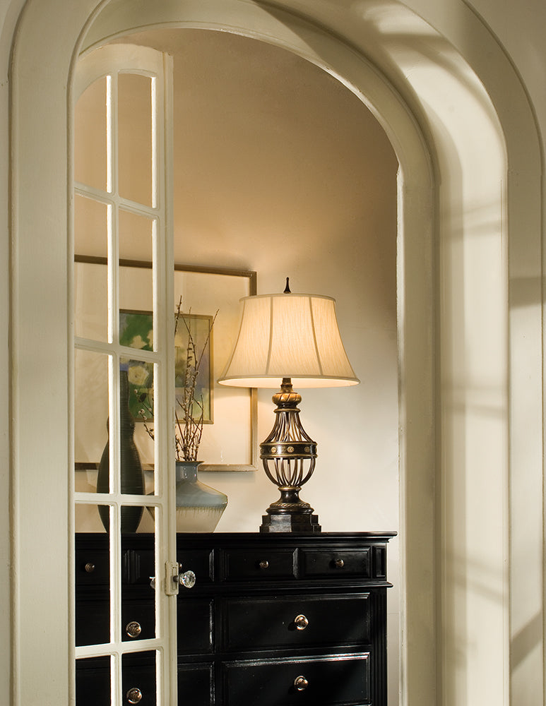 Augustine 1-Light Table Lamp (Antique Brown)