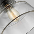 Baskin 1 Light Pendant - Aged Brass/Dark Weathered Zinc