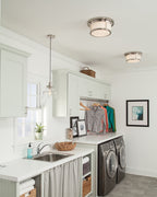 Baskin 1 Light Pendant - Polished Nickel