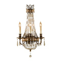 Bellini 3-Light Wall Light (Antique Quartz Crystal & Bronze)