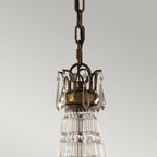 Bellini 6-Light Chandelier (Antique Quartz Crystal & Bronze)