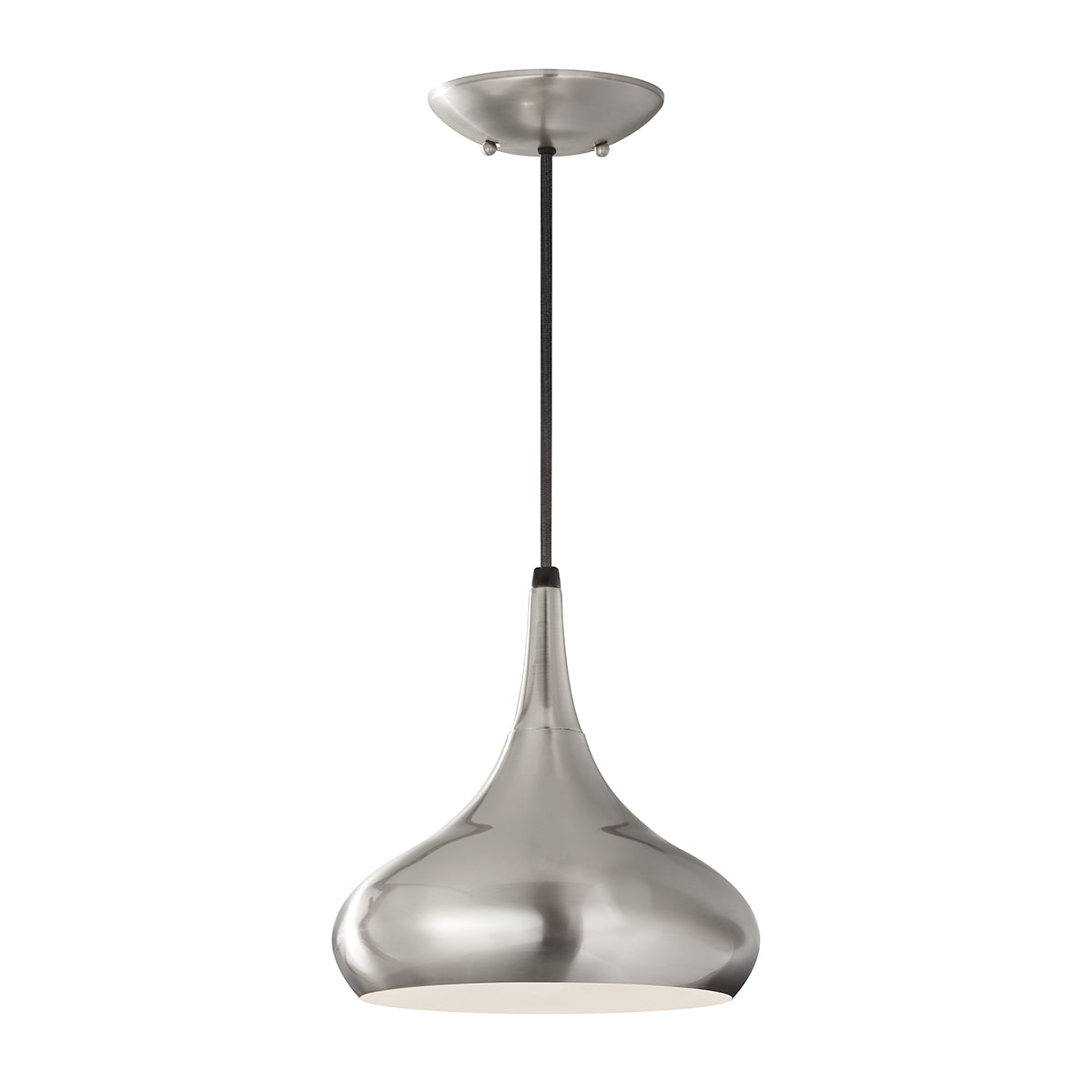 Beso 1-Light Medium Pendant (Brushed Steel)