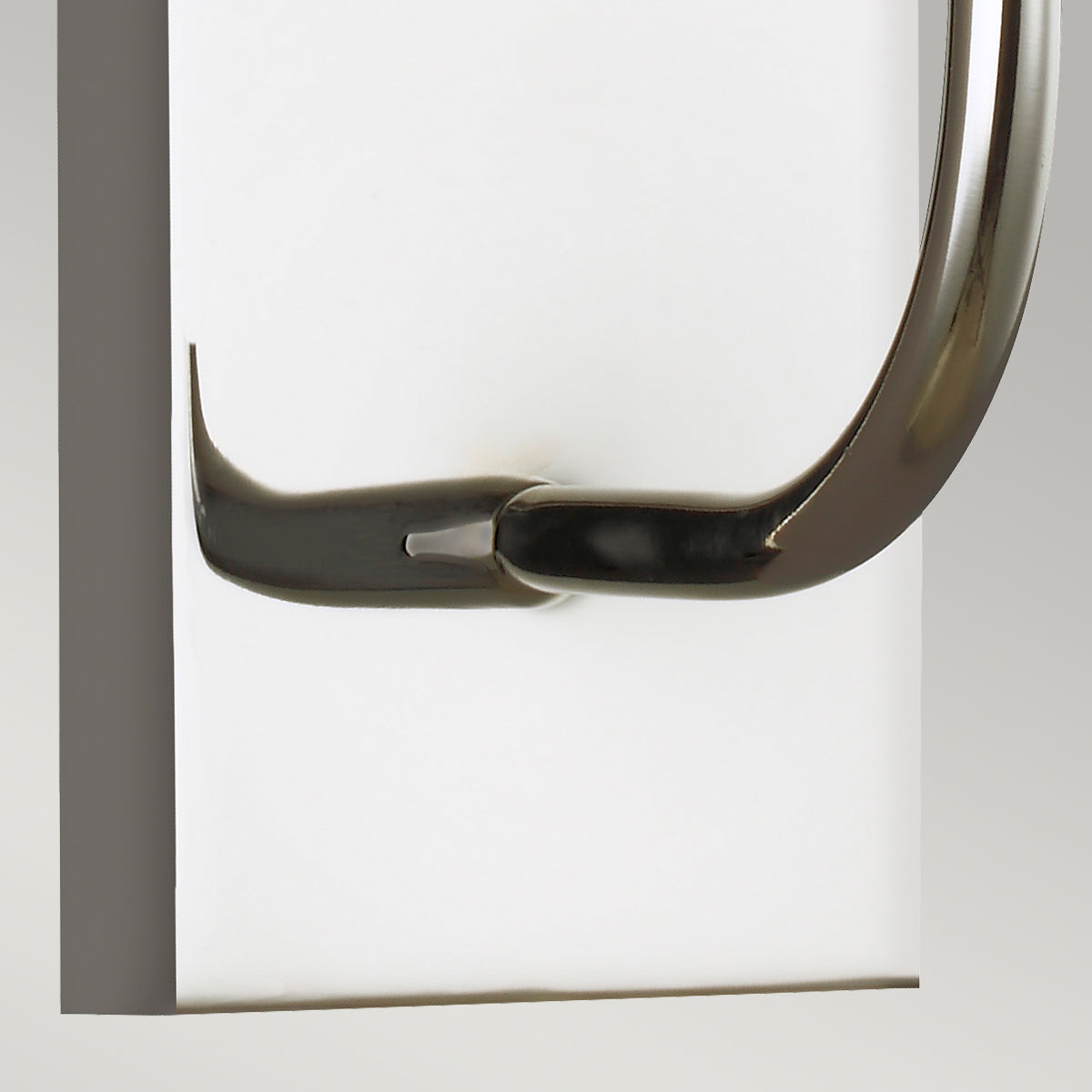 Brianna 1-Light Wall Light (Polished Nickel & White Linen)