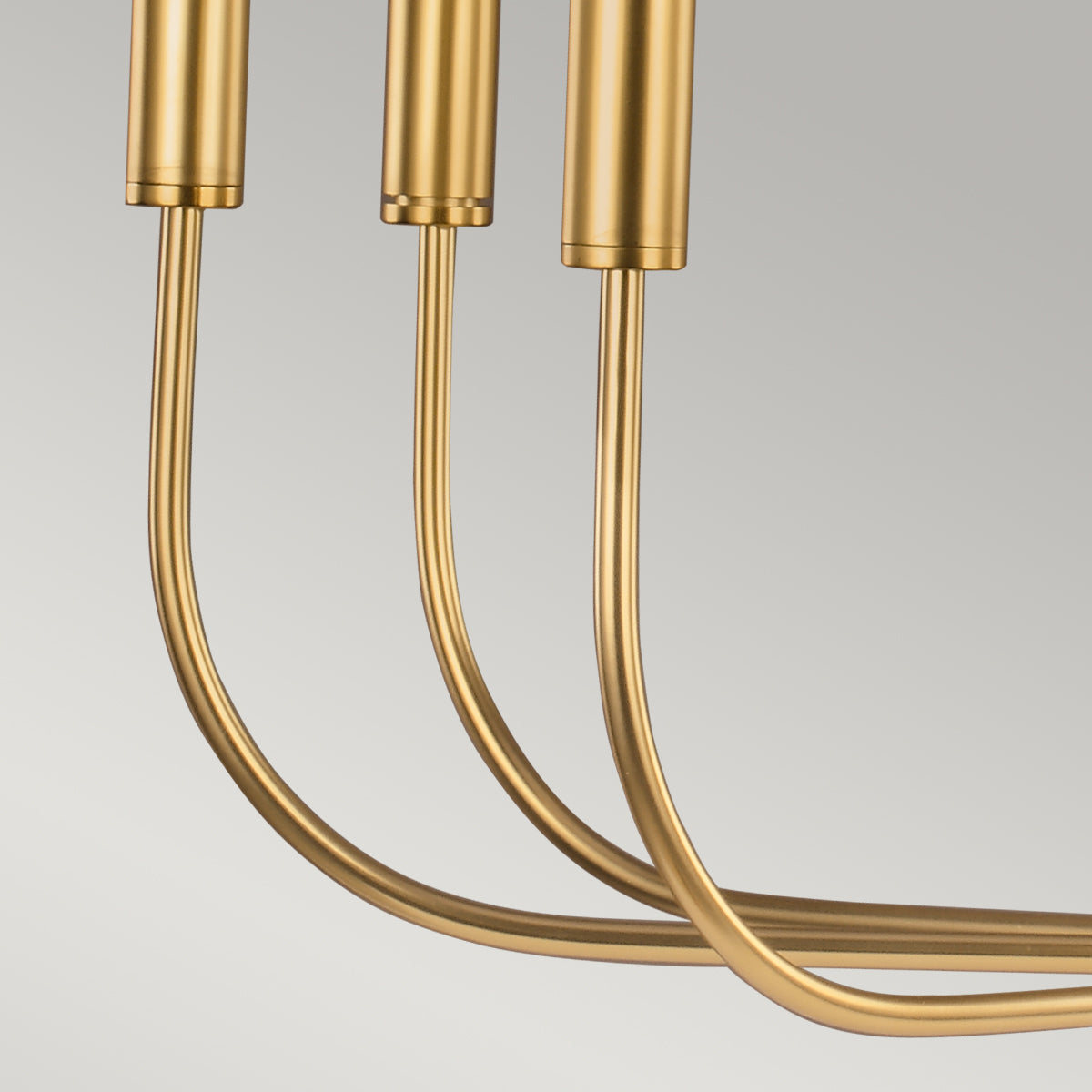 Brianna 9-Light Chandelier (Burnished Brass & White Linen)