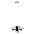 Brisbin 1-Light Pendant (Polished Nickel & White)