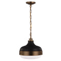 Cadence 2-Light Pendant (Dark Antique Brass/Matte Black)
