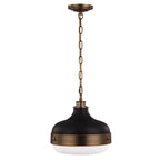 Cadence 2-Light Pendant (Dark Antique Brass/Matte Black)