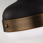 Cadence 2-Light Pendant (Dark Antique Brass/Matte Black)