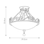 Chateau 2 Light Semi-Flush Light