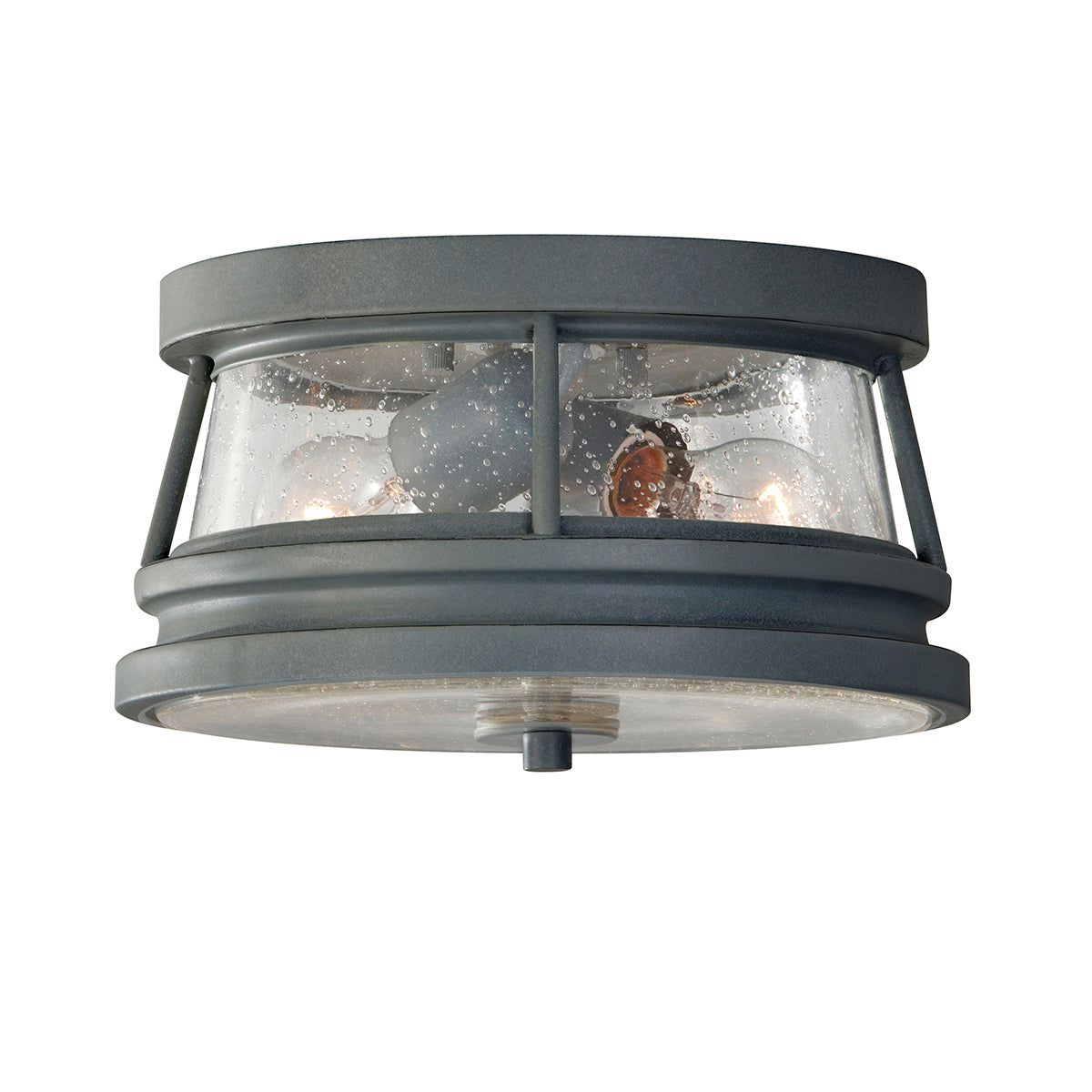 Chelsea Harbor 2-Light Flush Mount Lantern (Storm Cloud Gray)