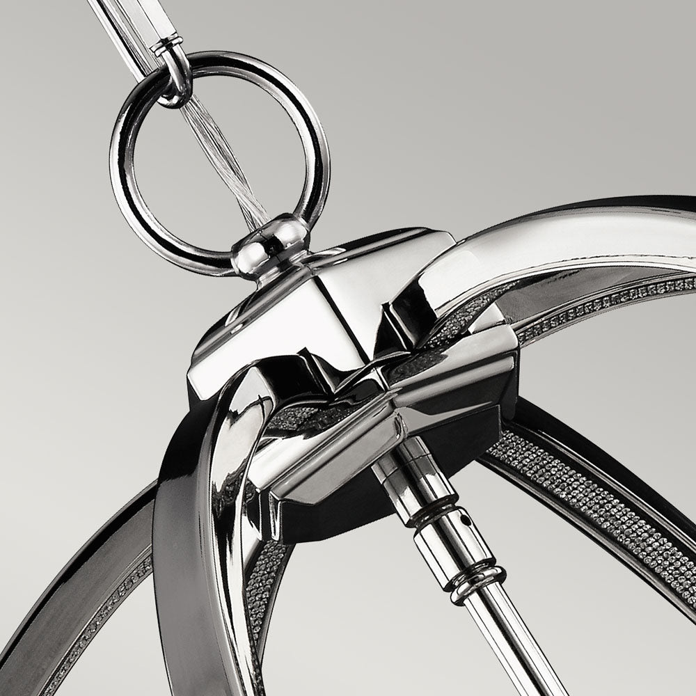 Corinne 3-Light Medium Pendant (Modern Orb with Inlay Crystal)