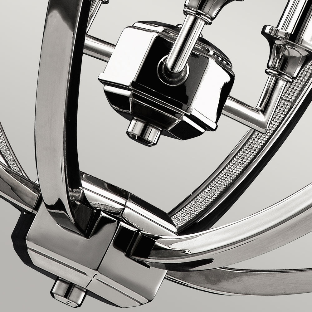 Corinne 3-Light Medium Pendant (Modern Orb with Inlay Crystal)