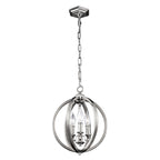Corinne 3-Light Small Pendant (Modern Orb with Inlay Crystal)