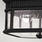 Cotswold Lane 2 Light Flush Ceiling Mount - Black
