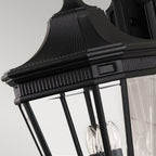 Cotswold Lane 3-Light Large Black Wall Lantern