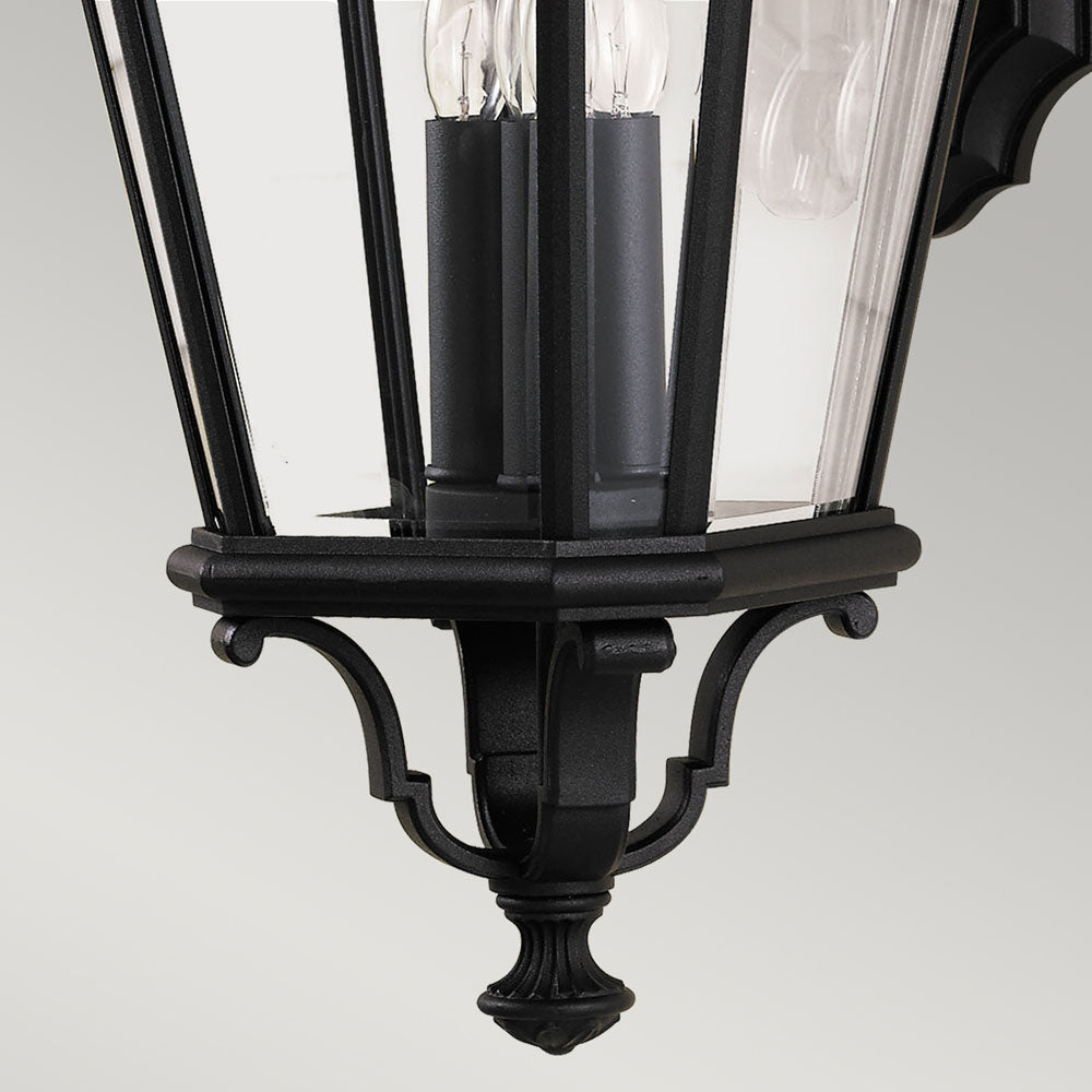 Cotswold Lane 3-Light Large Black Wall Lantern
