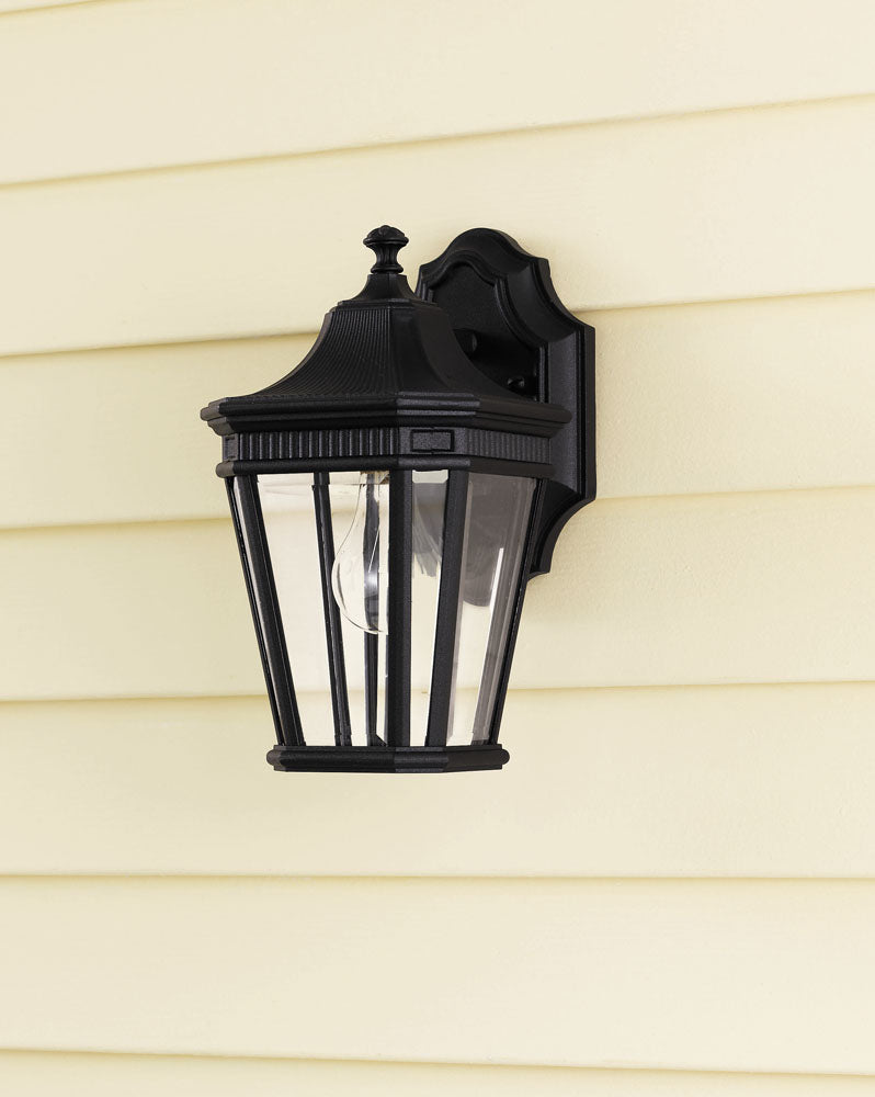 Cotswold Lane 1-Light Small Black Wall Lantern