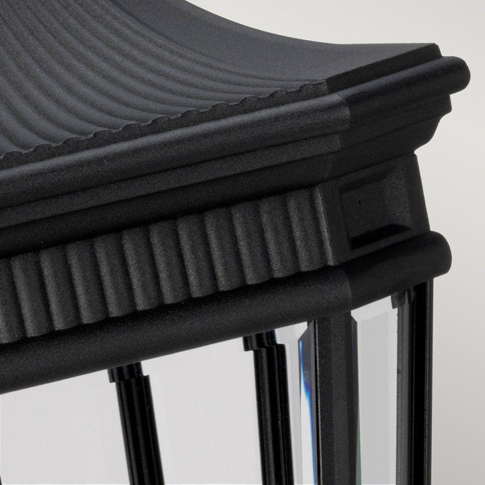 Cotswold Lane 3-Light Large Black Pedestal Lantern