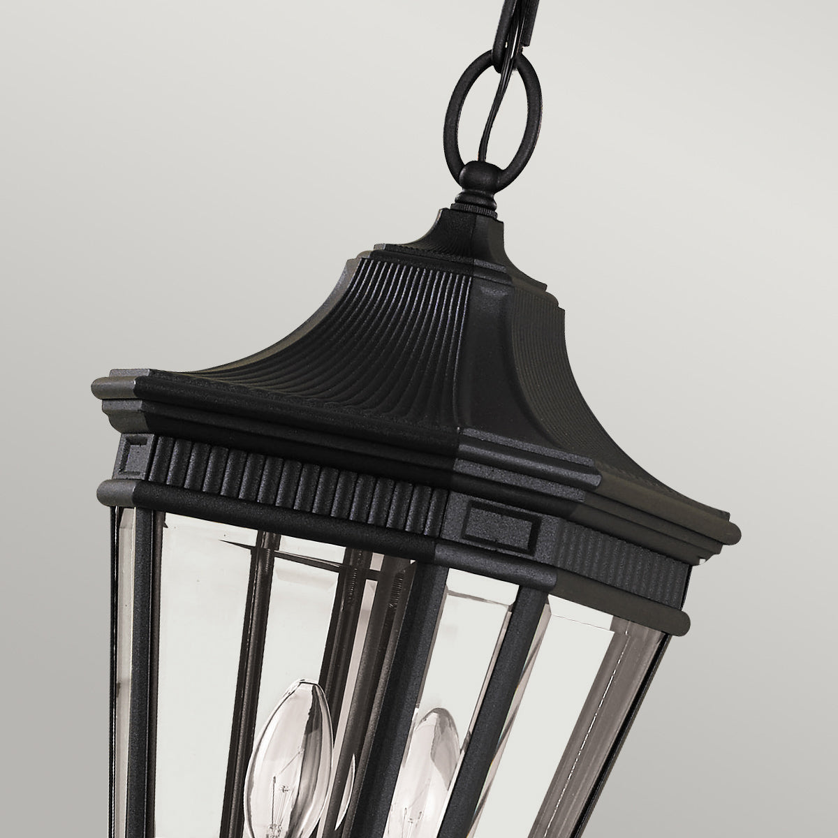 Cotswold Lane 2 Light Medium Chain Lantern - Black