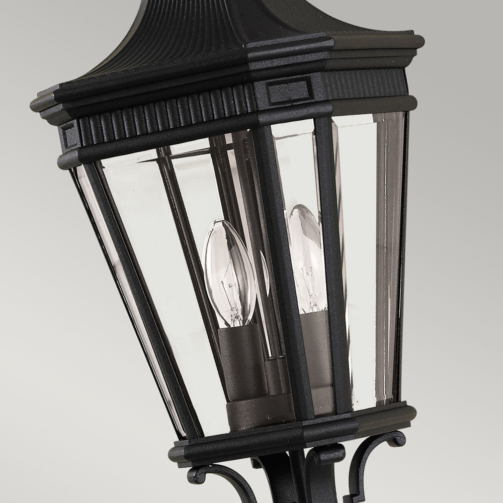 Cotswold Lane 2 Light Medium Chain Lantern - Black