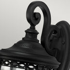 English Bridle 3 Light Large Wall Lantern - Black