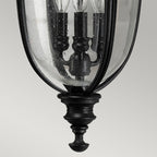English Bridle 3 Light Large Wall Lantern - Black