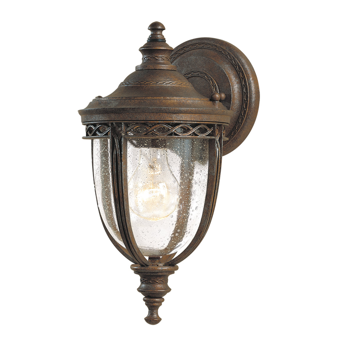 English Bridle 1 Light Small Wall Lantern - British Bronze