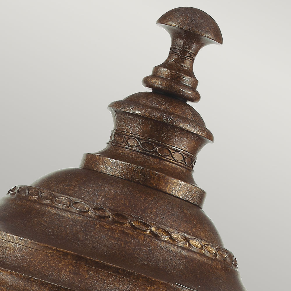 English Bridle 3 Light Large Pedestal - British Bronze