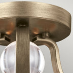 Evington 2 Light Semi-Flush - Sunset Gold