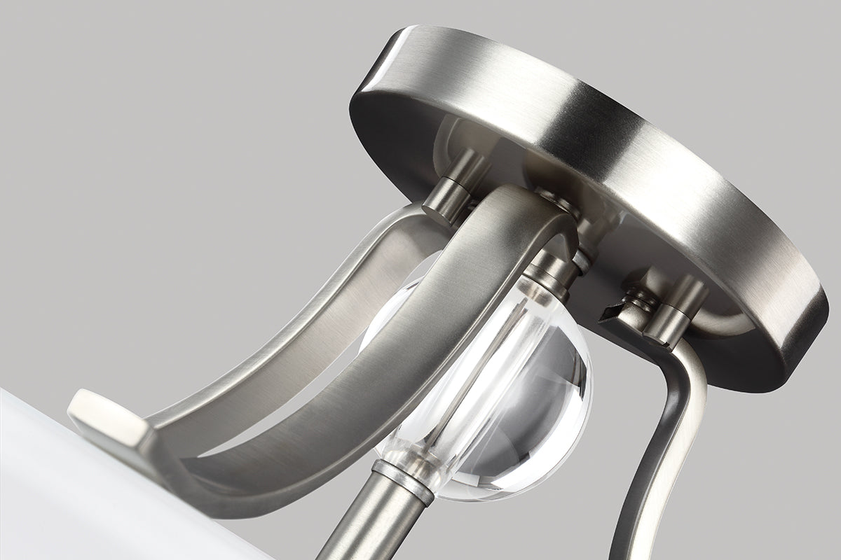Evington 2 Light Semi-Flush - Satin Nickel