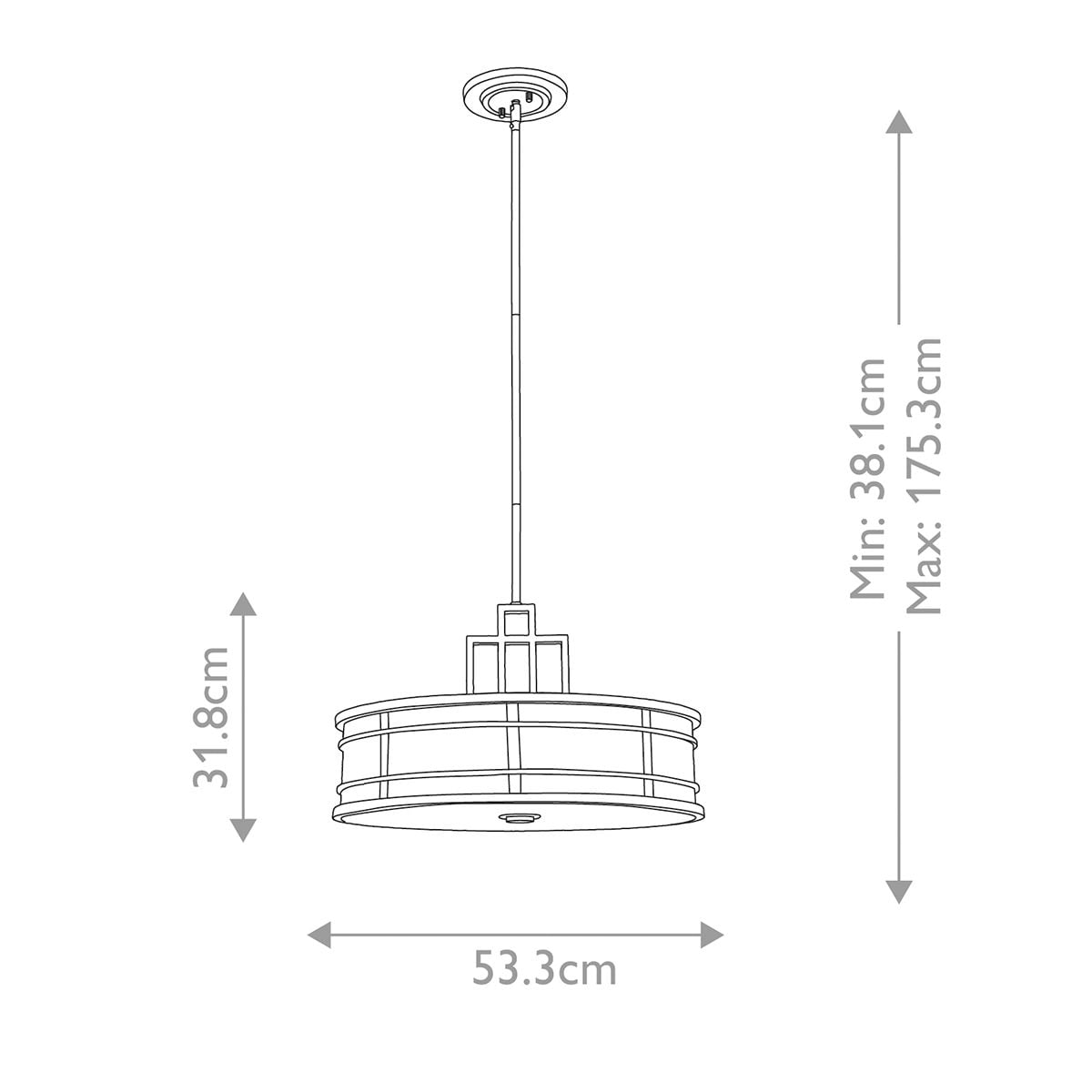 Fusion 3lt Large Pendant