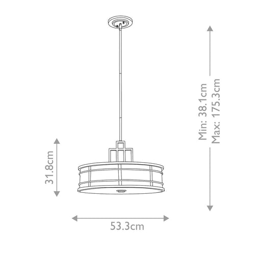 Fusion 3lt Large Pendant