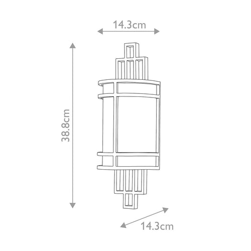 Fusion 1lt Wall Light